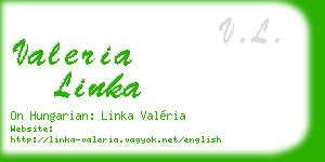 valeria linka business card